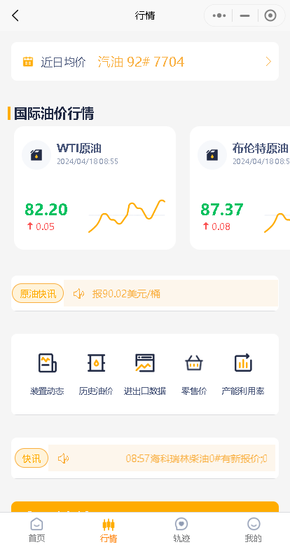 山东地炼成品油价格承压下行：原油暴跌！汽柴油市场观望情绪浓厚